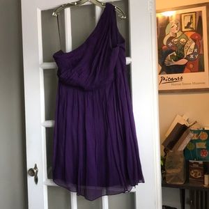 J Crew Kylie eggplant silk chiffon short dress